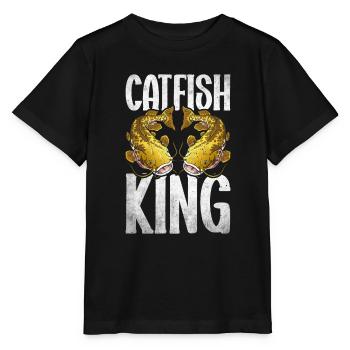Catfish Angler Catfish Catfishing Catfish Fishing - Stanley/Stella MINI CREATOR Kids’ T-Shirt - black - Front - Mikhail (115cm)