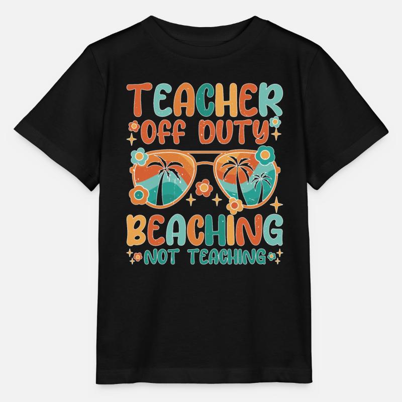 Enseignant en congé Échouage Ne pas enseigner - T-shirt bio MINI CREATOR Stanley/Stella Enfant - noir