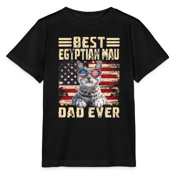 Egyptian Mau Papa - Stanley/Stella Kinder T-Shirt MINI CREATOR  - Schwarz - Vorne - Mikhail (115cm)