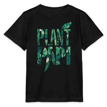 Plant Papi leaf motif for plant lovers - Stanley/Stella MINI CREATOR Kids’ T-Shirt - black - Front - Mikhail (115cm)