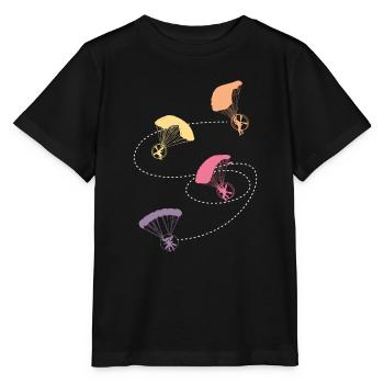 Paramoteur Vol Parapente - T-shirt bio MINI CREATOR Stanley/Stella Enfant - noir - Devant - Mikhail (115cm)