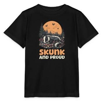 Skunk Skunk and Proud - Stanley/Stella MINI CREATOR Kids’ T-Shirt - black - Front - Mikhail (115cm)
