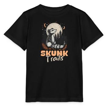 Skunk Skunk Trails - Stanley/Stella MINI CREATOR Kids’ T-Shirt - black - Front - Mikhail (115cm)