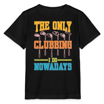 The Only Clubbing I Do Nowadays - Stanley/Stella Kinder T-Shirt MINI CREATOR  - Schwarz - Vorne - Mikhail (115cm)