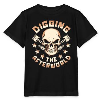 Screwdriver Tuning Tuner Skull - Stanley/Stella MINI CREATOR Kids’ T-Shirt - black - Front - Mikhail (115cm)