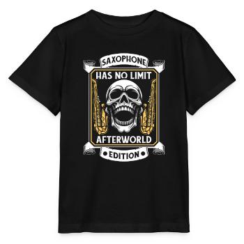 Saxophone Saxophone Skull - Stanley/Stella MINI CREATOR Kids’ T-Shirt - black - Front - Mikhail (115cm)