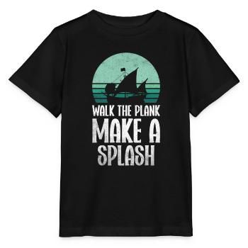 Pirat Totenkopf Freibeuter Piratenschiff - Stanley/Stella Kinder T-Shirt MINI CREATOR  - Schwarz - Vorne - Mikhail (115cm)