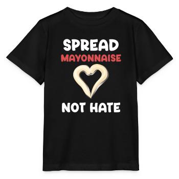 Tartiner la mayonnaise ne déteste pas la vinaigrette à la relish sucrée - T-shirt bio MINI CREATOR Stanley/Stella Enfant - noir - Devant - Mikhail (115cm)