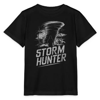 Erlebe Die Faszinierende Welt Des Tornadojagens - Stanley/Stella Kinder T-Shirt MINI CREATOR  - Schwarz - Vorne - Mikhail (115cm)