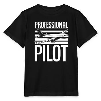 Commercial pilot - Stanley/Stella MINI CREATOR Kids’ T-Shirt - black - Front - Mikhail (115cm)
