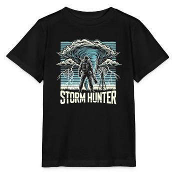 Erlebe Die Faszinierende Welt Des Tornadojagens - Stanley/Stella Kinder T-Shirt MINI CREATOR  - Schwarz - Vorne - Mikhail (115cm)