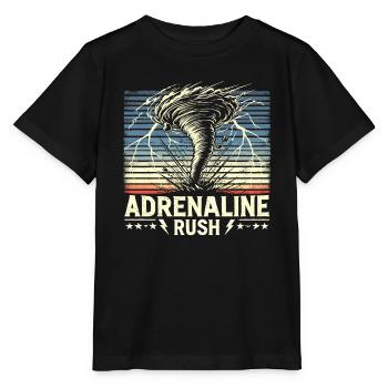 Erlebe Die Faszinierende Welt Des Tornadojagens - Stanley/Stella Kinder T-Shirt MINI CREATOR  - Schwarz - Vorne - Mikhail (115cm)
