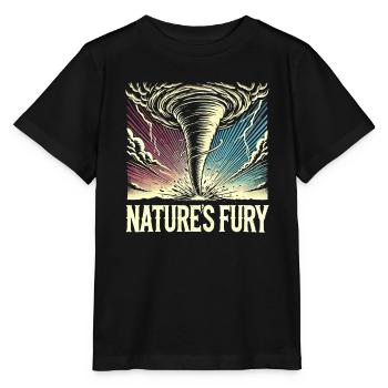 Erlebe Die Faszinierende Welt Des Tornadojagens - Stanley/Stella Kinder T-Shirt MINI CREATOR  - Schwarz - Vorne - Mikhail (115cm)