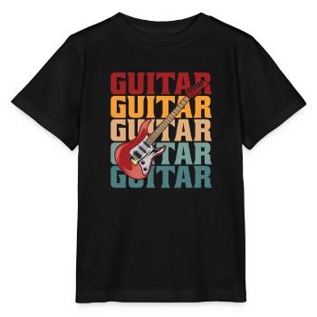 Guitare électrique Guitare électrique - T-shirt bio MINI CREATOR Stanley/Stella Enfant - noir - Devant - Mikhail (115cm)