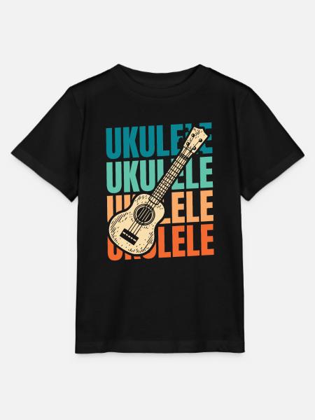 Ukulele - Stanley/Stella Kinder T-Shirt MINI CREATOR - Schwarz