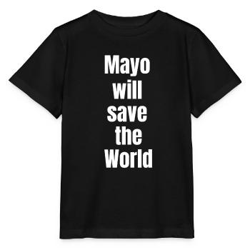 Mayo sauve le monde - T-shirt bio MINI CREATOR Stanley/Stella Enfant - noir - Devant - Mikhail (115cm)