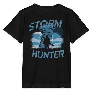 Erlebe Die Faszinierende Welt Des Tornadojagens - Stanley/Stella Kinder T-Shirt MINI CREATOR  - Schwarz - Vorne - Mikhail (115cm)