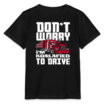 Idée cadeau d’examen de chauffeur de camion - T-shirt bio MINI CREATOR Stanley/Stella Enfant - noir - Devant - Mikhail (115cm)