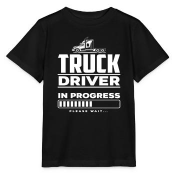 Formation des chauffeurs routiers - T-shirt bio MINI CREATOR Stanley/Stella Enfant - noir - Devant - Mikhail (115cm)
