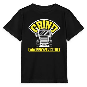Lkw-Fahrer Lieferung LKW - Stanley/Stella Kinder T-Shirt MINI CREATOR  - Schwarz - Vorne - Mikhail (115cm)