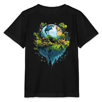 Respektiere deine Mutter am Tag der Erde - Stanley/Stella Kinder T-Shirt MINI CREATOR  - Schwarz - Vorne - Mikhail (115cm)