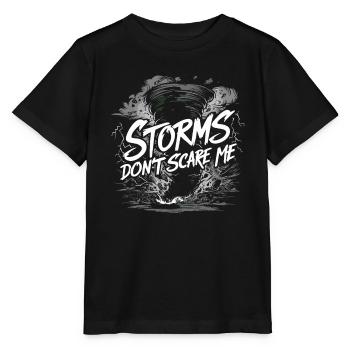 Erlebe Die Faszinierende Welt Des Tornadojagens - Stanley/Stella Kinder T-Shirt MINI CREATOR  - Schwarz - Vorne - Mikhail (115cm)