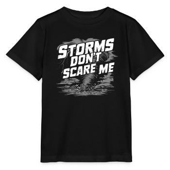 Erlebe Die Faszinierende Welt Des Tornadojagens - Stanley/Stella Kinder T-Shirt MINI CREATOR  - Schwarz - Vorne - Mikhail (115cm)
