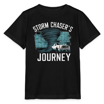 Erlebe Die Faszinierende Welt Des Tornadojagens - Stanley/Stella Kinder T-Shirt MINI CREATOR  - Schwarz - Vorne - Mikhail (115cm)