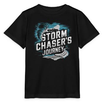 Erlebe Die Faszinierende Welt Des Tornadojagens - Stanley/Stella Kinder T-Shirt MINI CREATOR  - Schwarz - Vorne - Mikhail (115cm)