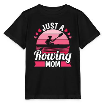 Rameur Maman Juste une Maman Rameur - T-shirt bio MINI CREATOR Stanley/Stella Enfant - noir - Devant - Mikhail (115cm)