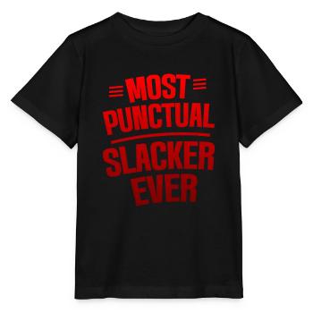 Most Punctual Slacker Ever 4 - Stanley/Stella MINI CREATOR Kids’ T-Shirt - black - Front - Mikhail (115cm)