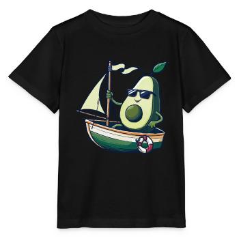 Obst Avocado Bootfahren Geschenk - Stanley/Stella Kinder T-Shirt MINI CREATOR  - Schwarz - Vorne - Mikhail (115cm)