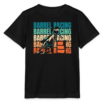 Courses de barils Équitation western Courses de barils - T-shirt bio MINI CREATOR Stanley/Stella Enfant - noir - Devant - Mikhail (115cm)