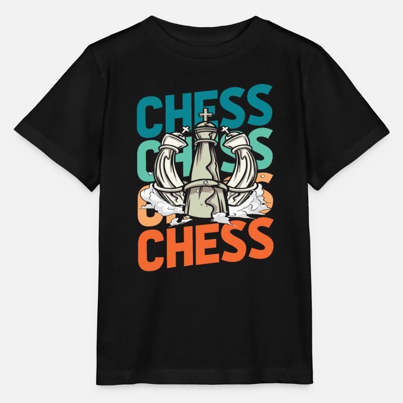 Échecs - T-shirt bio MINI CREATOR Stanley/Stella Enfant - noir
