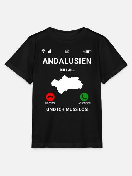 Andalusien Spanien Urlaub Idee - Stanley/Stella Kinder T-Shirt MINI CREATOR - Schwarz