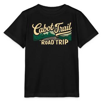 Cabot Trail Road Trip Landschaft - Stanley/Stella Kinder T-Shirt MINI CREATOR  - Schwarz - Vorne - Mikhail (115cm)