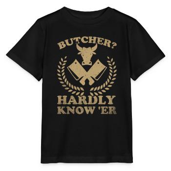 Butcher, butcher, butcher, butcher shop - Stanley/Stella MINI CREATOR Kids’ T-Shirt - black - Front - Mikhail (115cm)