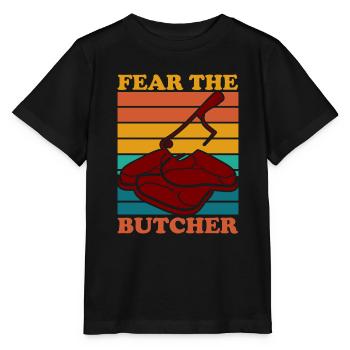 Butcher, butcher, butcher, butcher shop - Stanley/Stella MINI CREATOR Kids’ T-Shirt - black - Front - Mikhail (115cm)