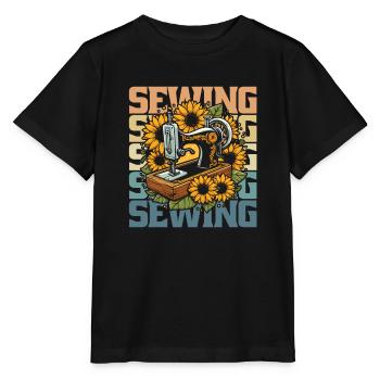 Sewing Sewing Machine - Stanley/Stella MINI CREATOR Kids’ T-Shirt - black - Front - Mikhail (115cm)