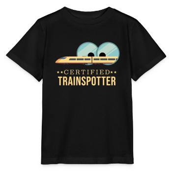 Certified Trainspotter Train Observation - Stanley/Stella MINI CREATOR Kids’ T-Shirt - black - Front - Mikhail (115cm)