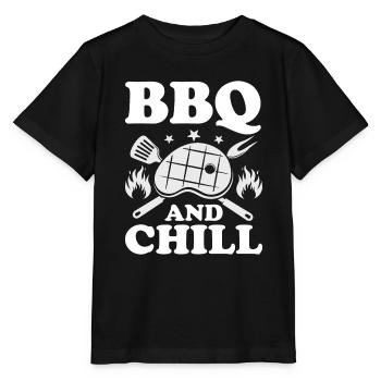 Grillades Barbecue Grillades de fête Barbecue professionnel - T-shirt bio MINI CREATOR Stanley/Stella Enfant - noir - Devant - Mikhail (115cm)