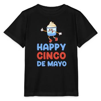 Happy Cinco De Mayo Mayonnaise Drôle Sucrée - T-shirt bio MINI CREATOR Stanley/Stella Enfant - noir - Devant - Mikhail (115cm)