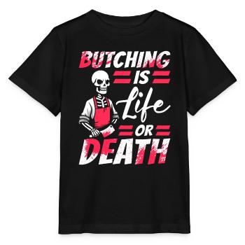 Butcher Butcher Butcher Skeleton - Stanley/Stella MINI CREATOR Kids’ T-Shirt - black - Front - Mikhail (115cm)