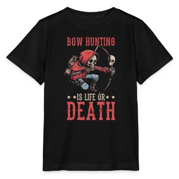 Bow Hunting Bow Hunter Skeleton - Stanley/Stella MINI CREATOR Kids’ T-Shirt - black - Front - Mikhail (115cm)