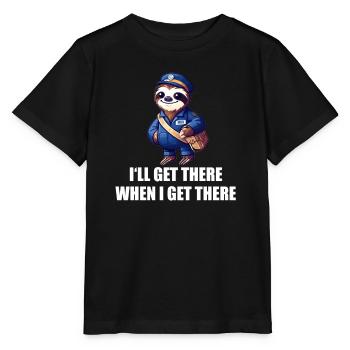 Ich werde es schaffen, wenn ich es schaffe - Stanley/Stella Kinder T-Shirt MINI CREATOR  - Schwarz - Vorne - Mikhail (115cm)
