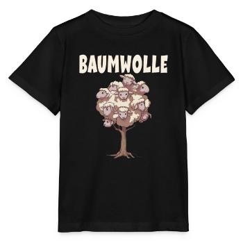 Baumwolle Schafe für einen Schafliebhaber - Stanley/Stella Kinder T-Shirt MINI CREATOR  - Schwarz - Vorne - Mikhail (115cm)