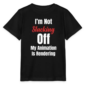 Je ne lâche pas mes animations - T-shirt bio MINI CREATOR Stanley/Stella Enfant - noir - Devant - Mikhail (115cm)