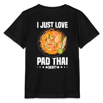 Pad Thai Thai Food Thai Cuisine Thailand - Stanley/Stella MINI CREATOR Kids’ T-Shirt - black - Front - Mikhail (115cm)