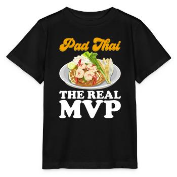 Pad Thai Thai Food Thai Cuisine Thailand - Stanley/Stella MINI CREATOR Kids’ T-Shirt - black - Front - Mikhail (115cm)