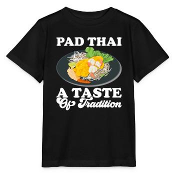 Pad Thai Thai Food Thai Cuisine Thailand - Stanley/Stella MINI CREATOR Kids’ T-Shirt - black - Front - Mikhail (115cm)